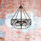 Для дома и интерьера handmade. Livemaster - original item Glass chandelier in Gothic style Hermione 3 lamps. Handmade.