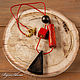 Necklace made of wood 'Black and red geometry', Necklace, Irkutsk,  Фото №1
