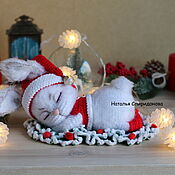 Материалы для творчества handmade. Livemaster - original item MK Sleeping Bunny, crochet master class. Handmade.