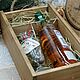 Box, glass and spices for mulled wine decoupage wood. Christmas gifts. Studio Villa-Oliva. Online shopping on My Livemaster.  Фото №2