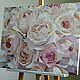 Order  Painting with roses, oil on canvas 50h70. vestnikova. Livemaster. . Pictures Фото №3