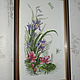 Embroidered pictures. Triptych "Flowers", Pictures, Lobnya,  Фото №1