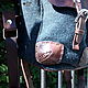 Women's Arlette backpack made of leather and wool. Backpacks. CRAZY RHYTHM bags (TP handmade). My Livemaster. Фото №5