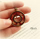 Stylish pendant 'Honorary Circle' Jewelry resin, Pendants, Engels,  Фото №1