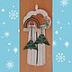 Xmas macrame wall hanging/Настенное макраме Новогоднее/Рождественское. Елки. Yulia Dholakia. Ярмарка Мастеров.  Фото №6