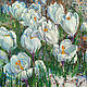 Oil painting Spring. Crocuses, Pictures, Magnitogorsk,  Фото №1