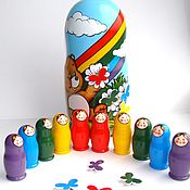 Куклы и игрушки handmade. Livemaster - original item Play set: matryoshka 