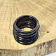 Order 13.5 r-r Thin ring Black agate (tkcha135). Selberiya shop. Livemaster. . Rings Фото №3
