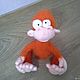 Order Shusha (knitted monkey, crochet toy, orangutan, toy). Warm toys. Livemaster. . Stuffed Toys Фото №3