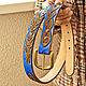 Cinturón de cuero hecho a mano de las mujeres 30m m, Straps, Krasnodar,  Фото №1
