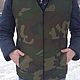Sheepskin vest ' Camouflage', Mens vests, Moscow,  Фото №1
