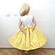 Платье "Felice" принт Солнечные сердечки. Платье. Little___dress. Ярмарка Мастеров.  Фото №4