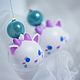 Серьги: Утки / Hello Kitty. Серьги-продевки. LUHAHA. Ярмарка Мастеров.  Фото №9
