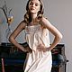 Cambric nightgown Cecile cream color. Nightdress. Delicate Clothing Store (Daria). Online shopping on My Livemaster.  Фото №2