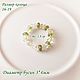 Order Dimensionless ring made of chrysolite beads and light citrine. MagicJewelr. Livemaster. . Rings Фото №3
