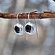 Lunar Eclipse earrings (925 silver). Earrings. dikoobraz. Online shopping on My Livemaster.  Фото №2