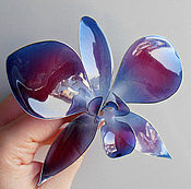 Украшения handmade. Livemaster - original item Blue Dendrobium Orchid hair clip hairpin hair. Handmade.