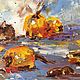 "Мышата и мушмала". Картина (холст, масло). Диана Маливани. Картины. Художник Диана Маливани. Интернет-магазин Ярмарка Мастеров.  Фото №2