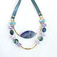 Order Necklace with amethyst 'still waters'necklace with agate,amazonite. Irina Moro. Livemaster. . Necklace Фото №3