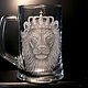 Beer glass - King, just King, a gift to the man. Wine Glasses. Glass Engraving. Online shopping on My Livemaster.  Фото №2