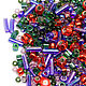Бисер Микс TOHO №3226 зелено-фиолетово-красный TOHO Beads 10гр, Бисер, Краснотурьинск,  Фото №1