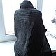 Жилет из шерсти женский вязаный чёрный  цвет в крапинку. Жилеты. AccessoriesWool мягко и комфортно. Ярмарка Мастеров.  Фото №7