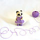 Lavender knitted outfit Calico critters, Clothes for dolls, Moscow,  Фото №1