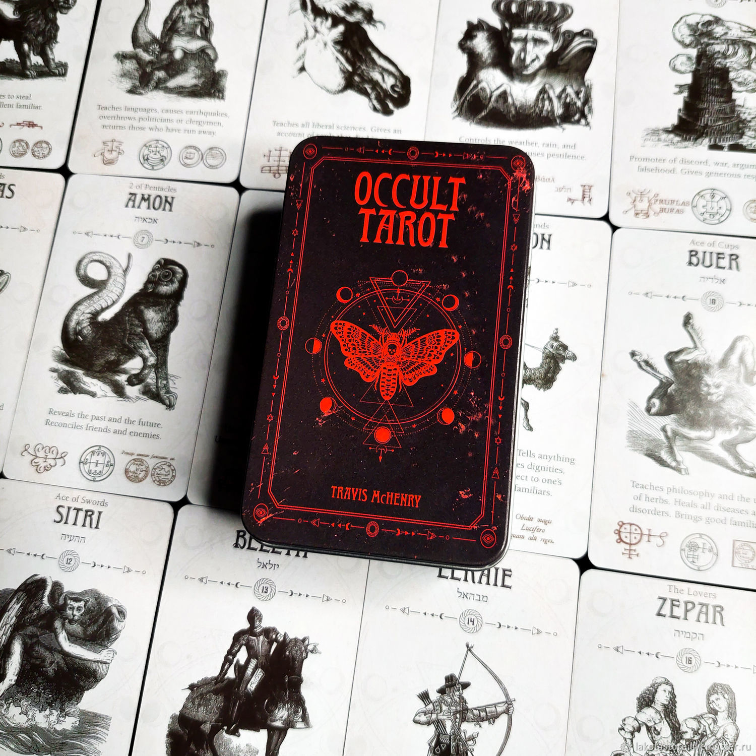 Оккультное Таро (Таро Демонов Гоэтии) METAL BOX EDITION (Occult Tarot)  купить в интернет-магазине Ярмарка Мастеров по цене 2700 ₽ – U60H6RU |  Карты ...