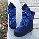 Felted women boots 'Tafia', Footwear, Ivanovo,  Фото №1