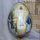 Order Easter Egg Big Resurrection of Christ Painting. Original painted Souvenirs and gift. Livemaster. . Eggs Фото №3