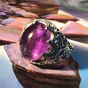 Перстень мужское кольцо с камнем черный оникс серебро 925 пробы