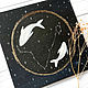 'Constellation Pisces' gouache (stars, cosmos, black), Pictures, Korsakov,  Фото №1