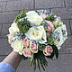 Розовый букет невесты из роз. Свадебные букеты. Arina Mann Flowers. Интернет-магазин Ярмарка Мастеров.  Фото №2