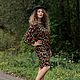 Knitwear dress with a rowan print. Dresses. Olga Lado. Online shopping on My Livemaster.  Фото №2