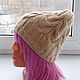  Вязаные шапки из шерсти с косами. Шапки. AccessoriesWool мягко и комфортно. Интернет-магазин Ярмарка Мастеров.  Фото №2