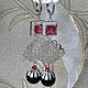 Order Earrings 'Red wine' (black onyx, accessories LUX). Pani Kratova (panikratova). Livemaster. . Earrings Фото №3