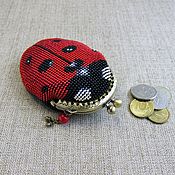 Сумки и аксессуары handmade. Livemaster - original item Coin holders: Ladybug red. Handmade.