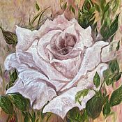 Картины и панно handmade. Livemaster - original item Pictures: Interior Oil Painting Huge Pink Rose. love. Handmade.