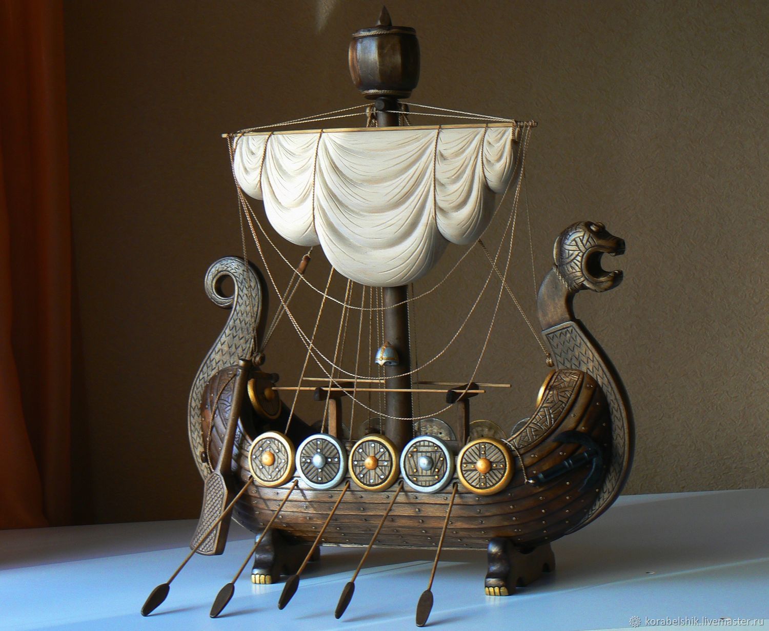 Набор для постройки модели корабля VIKING SHIP. Корабль викингов IX век. Масштаб 1:50