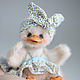 Заказать Тедди утка миниатюра. Teddy by Olga Prokudina. Ярмарка Мастеров. . Тедди Зверята Фото №3