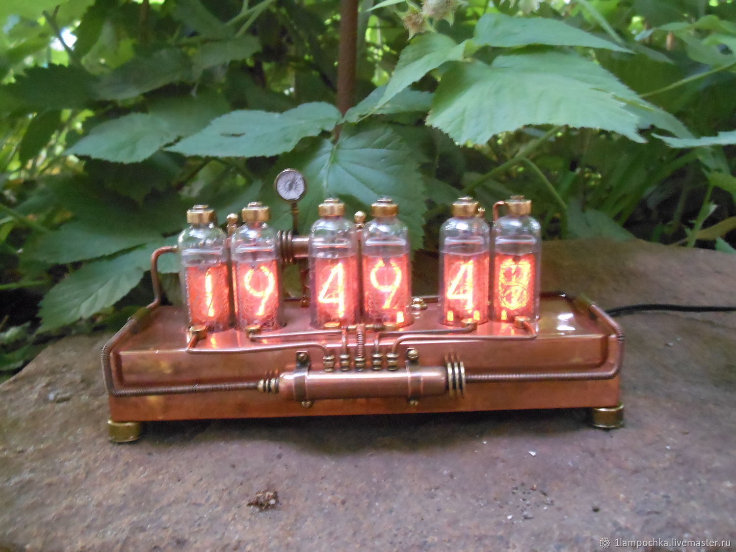 Ламповые часы в стиле стимпанк в интернет-магазине на Ярмарке Мастеров ...