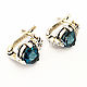 Earrings with London Topaz. Earrings. Persian (persianjewelry) (persianjewelry). Online shopping on My Livemaster.  Фото №2