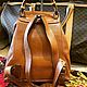 Заказать Винтаж: Мини-рюкзак Gucci Bamboo из карамельной кожи. Сделано в Италии. Chic bags. Ярмарка Мастеров. . Сумки винтажные Фото №3