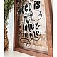 Заказать Копилка для винных пробок ALL YOU NEED IS LOVE, 22 х 32 х 4,5 см. Ooo-simfoniya. Ярмарка Мастеров. . Копилки Фото №3