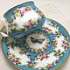 Painted porcelain. A couple of tea 'the Top of summer», Single Tea Sets, Kaluga,  Фото №1