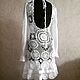 White crochet dress with open back, Dresses, Permian,  Фото №1