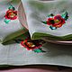 Linen napkins with embroidery 'Scarlet poppy'. Swipe. Olga Lado. Online shopping on My Livemaster.  Фото №2