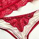 "Secret day red river" Комплект нижнего белья. Комплекты белья. BY FEMME BRAND Белье и корсеты. Ярмарка Мастеров.  Фото №6