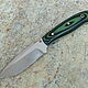 Knife 'Daniyar' fultang 95h18 g10 black and green. Knives. Artesaos e Fortuna. My Livemaster. Фото №4