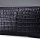 Cosmetic bag with crocodile leather one zipper IMA0101B4. Wallets. CrocShop. Online shopping on My Livemaster.  Фото №2